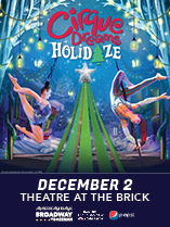 Cirque Dreams Holidaze show card.