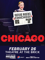 Chicago the Musical show card.